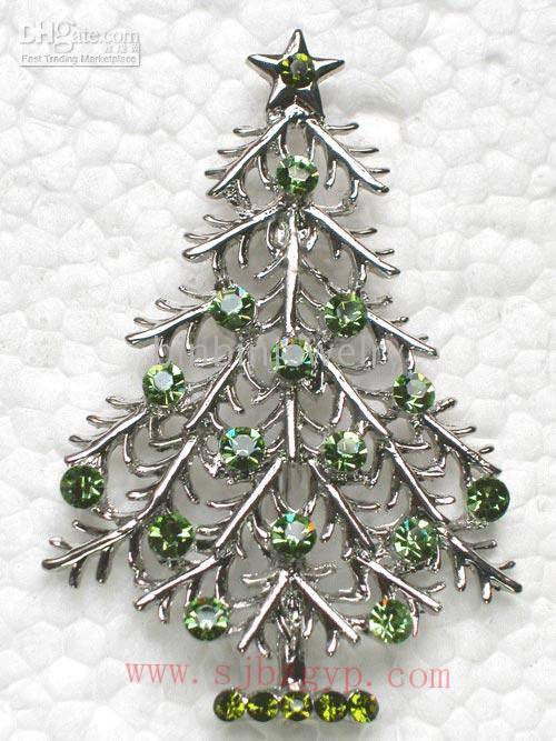 Christmas tree brooch